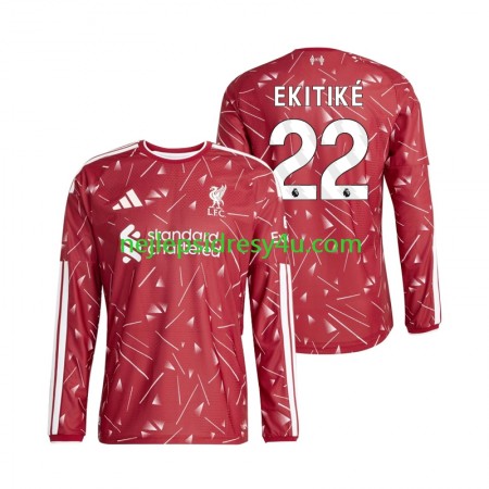 Fotbalový Dres Liverpool Hugo Ekitike 22 Domácí 2026/27 Dlouhý Rukáv Fotbalový Dres Liverpool Hugo Ekitike 22 Domácí 2026/27 Dlouhý Rukáv